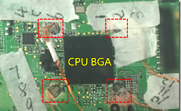 BGA錫裂，使用應(yīng)變片(Strain Gauge)量測(cè)電路板到底哪個(gè)環(huán)節(jié)產(chǎn)生較大變形量