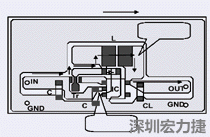 圖2：升壓電路的PCB設(shè)計示例。