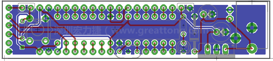 以上就是布線的所有步驟了。接下來就只剩下絲?。╯ilk-screen）、建立Gerber檔跟drill檔和送去印刷電路板廠制作的步驟。