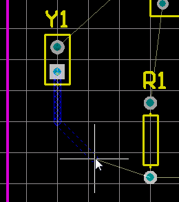  圖26 手動布線檢查文檔工作區(qū)底部的層標(biāo)簽。