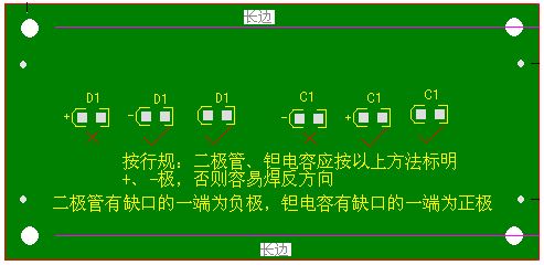 關(guān)于二極管、鉭電容的極性標(biāo)注